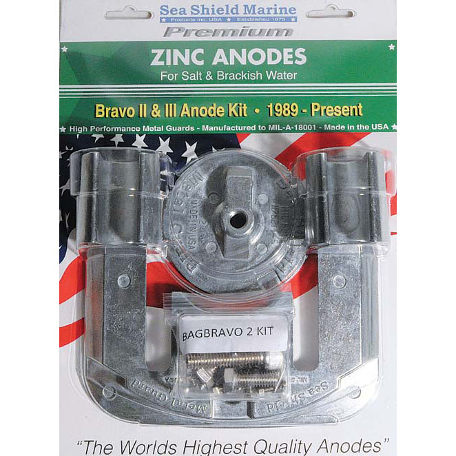 Mercruiser Bravo 2 & 3 Zinc Anode Kit w/screws | (1989-Present)